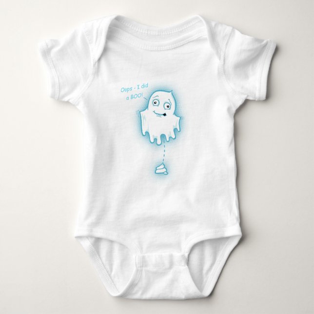 "Oops - I did a Boo" Halloween/Ghost for Infant Baby Bodysuit (Front)