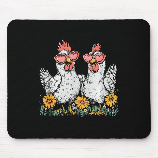Oops I Got Another Chicken, Funny Farm Animal  Mouse Pad (Front)