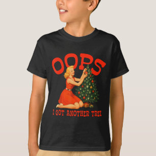 Oops I Got Another Tree Christmas Holliday Vintage T-Shirt