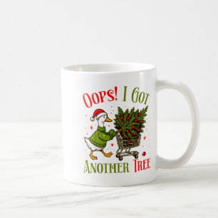 Oops I Got Another Tree Funny Christmas Goose Retr Coffee Mug