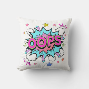Oops Pop Art Explosion Cushion