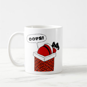 Oops Santa Stuck in Chimney Coffee Mug