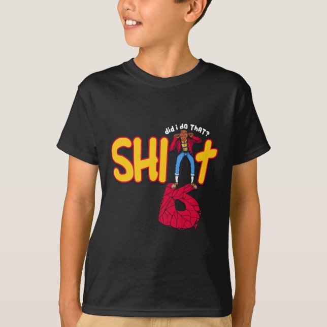 Oops! Sticker  T-Shirt (Front)
