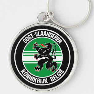 Oost-Vlaanderen Round Emblem Key Ring