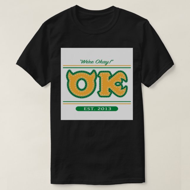 Oozma Kappa Spirit Wear Photographic Print T-Shirt (Design Front)