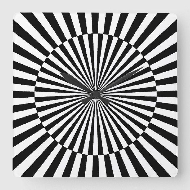 OP -Art #3 at Emporio Moffa Square Wall Clock (Front)