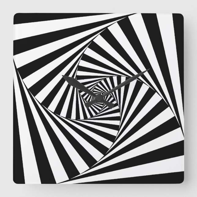 OP -Art #4 at Emporio Moffa Square Wall Clock (Front)