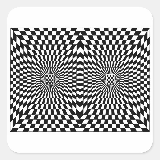 OP -Art #6  at Emporio Moffa Square Sticker (Front)