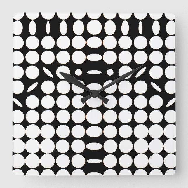 OP -Art #6 at Emporio Moffa Square Wall Clock (Front)