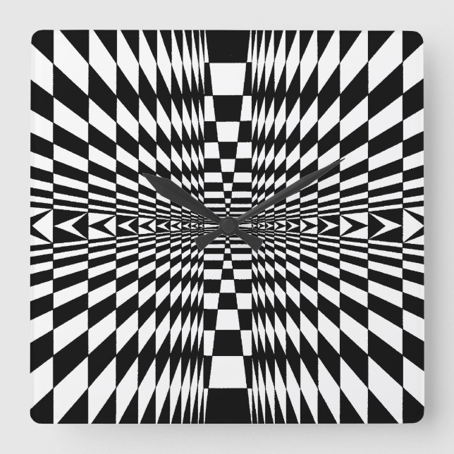 OP -Art #7 at Emporio Moffa Square Wall Clock (Front)