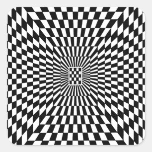 OP -Art #8 at Emporio Moffa Square Sticker