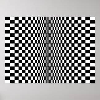 Op art algorithm poster