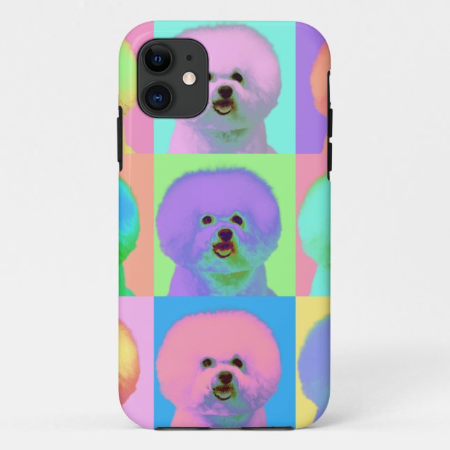 Op Art - Bichon Frise - Cody Case-Mate iPhone Case (Back)