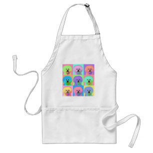 Op Art - Bichon Frise - Cody Standard Apron