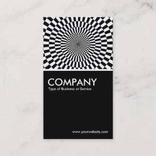 Op Art - Black Business Card