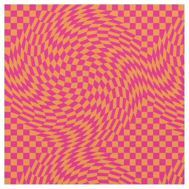 Op Art Chequerboard Fabric (Close Up)