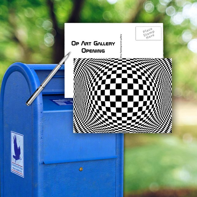 Op Art Custom Postcard (Op Art Custom Postcard)