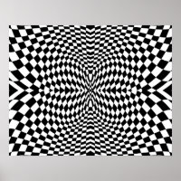 Op-Art Flash Black and White