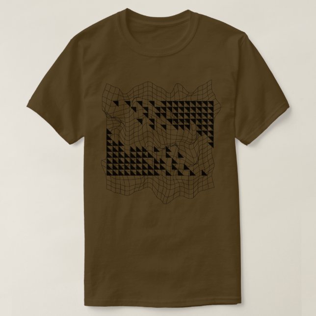 Op Art Geometric Shapes T-Shirt (Design Front)