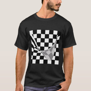 Op-Art Melting Squares T-Shirt