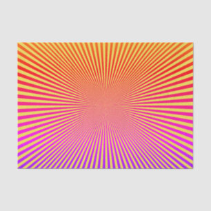 OP ART ORANGE, YELLOW, PURPLE Tissue Paper