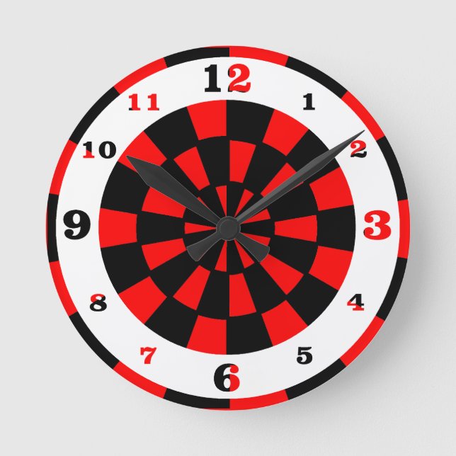 Op Art Round Clock (Front)