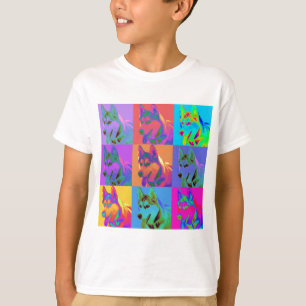 Op Art - Siberian Husky T-Shirt