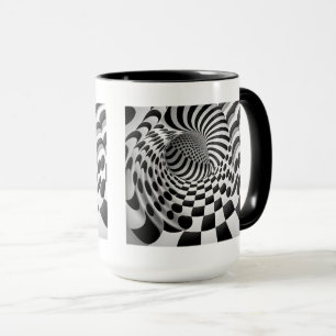 Op Art Tunnel Combo Mug, 15 oz Mug
