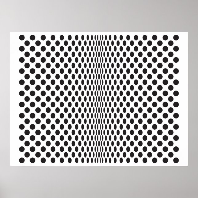 Op Dots B&W Poster (Front)
