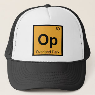 Op - Overland Park Kansas Chemistry Periodic Table Trucker Hat