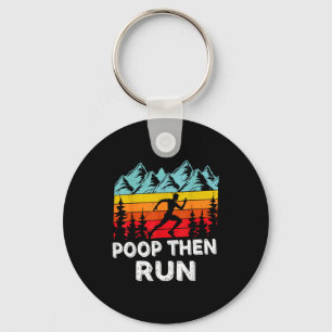 Op Then Run Funny Running Quotes For Marathon Runn Key Ring