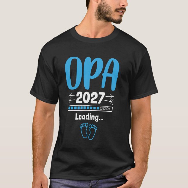 OPA 2027 Loading... Announce pregnancy T-Shirt (Front)
