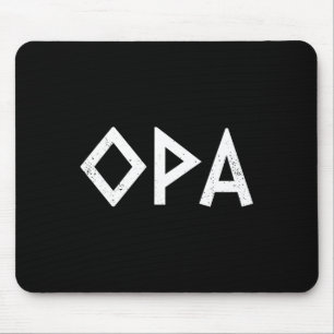 Opa Ancient Greek Pride Greek Flag Funny Greek Par Mouse Pad