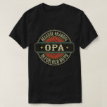 Opa Because Grandpa is for Old Guys Father's Day T-Shirt<br><div class="desc">Get this funny saying outfit for your special proud grandpa from granddaughter, grandson, grandchildren, on father's day or christmas, grandparents day, or any other Occasion. show how much grandad is loved and appreciated. A retro and vintage design to show your granddad that he's the coolest and world's best grandfather in...</div>