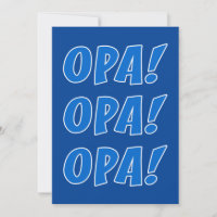 Opa Celebration Greek Party General