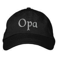 Opa Embroidered Cap
