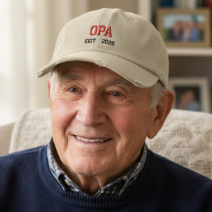 Opa seit 2026 - German grandpa Embroidered Hat
