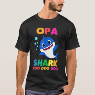 Opa Shark  Cute Baby Shark Family Matching Outfits T-Shirt