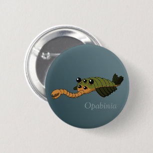 Opabinia- Prehistoric Animal 6 Cm Round Badge