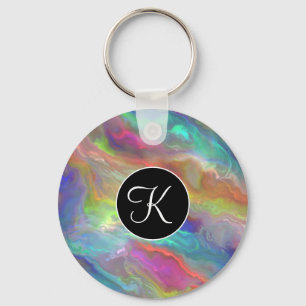 Opal Agate Keychain
