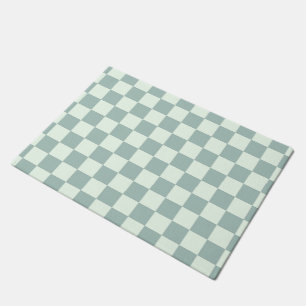 Opal and Honeydew Chequerboard Doormat