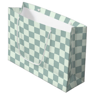 Opal and Honeydew Chequerboard Large Gift Bag
