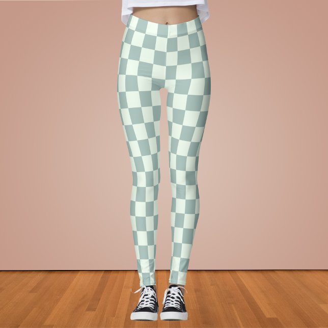 Opal and Honeydew Chequerboard Leggings (Creator Uploaded)