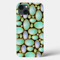 Opal Brooch Chain Pattern Luxe