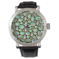Opal Brooch Pendant Chain Pattern