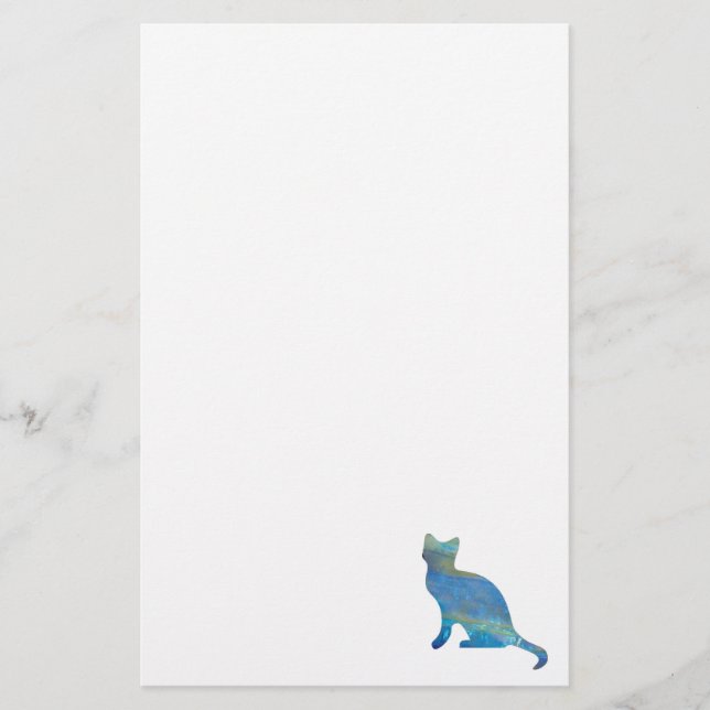 Opal Cat Stationary Stationery (Front)