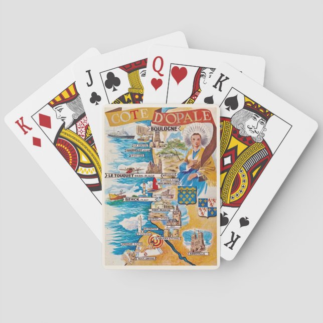  Opal Coast of France Playing Cards (Back)