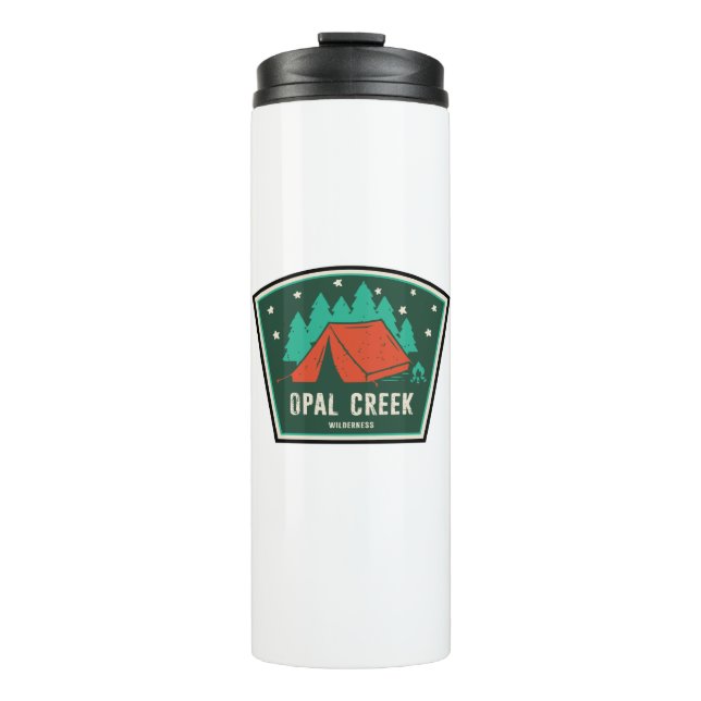 Opal Creek Wilderness Oregon Camping Thermal Tumbler (Front)