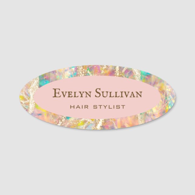 Opal Design Name Tag (Front)