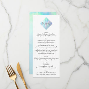 Opal Gemstone Elegant Modern Menu